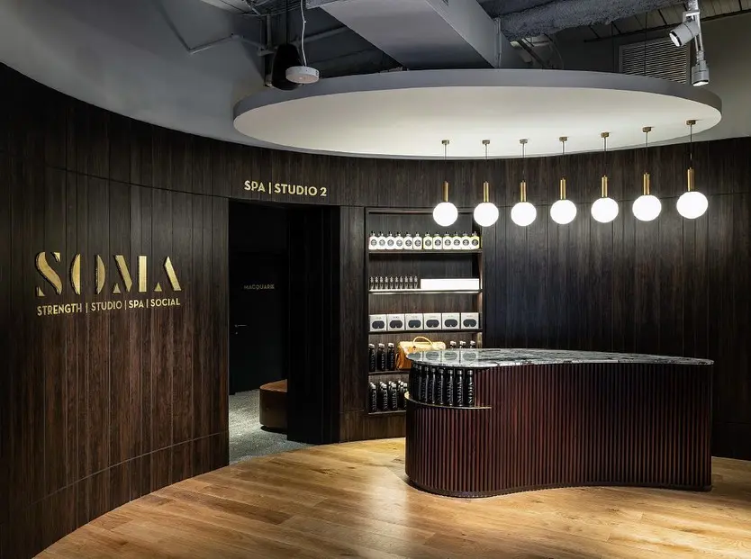 Sydney boutique fitness and spa studio fit-out by Building Project Solutions, premium wellness interior with custom joinery and acoustic design